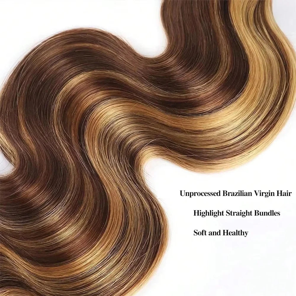 Honey Blonde Ombre Human Hair Bundles