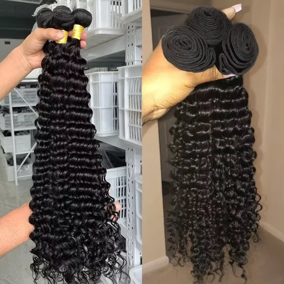 Burmese Deep Wave Human Hair Bundles
