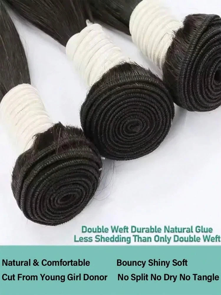 Bone Straight Brazilian Hair Bundles