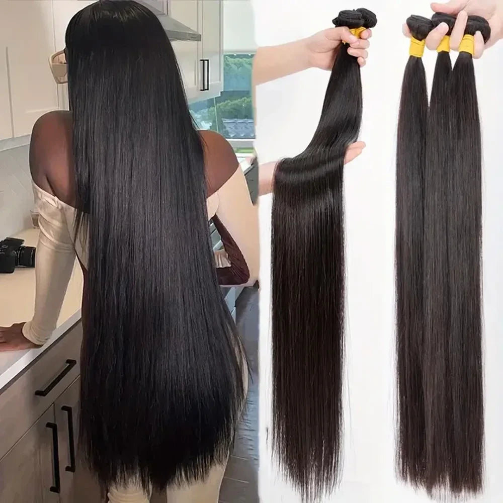 Bone Straight Brazilian Hair Bundles