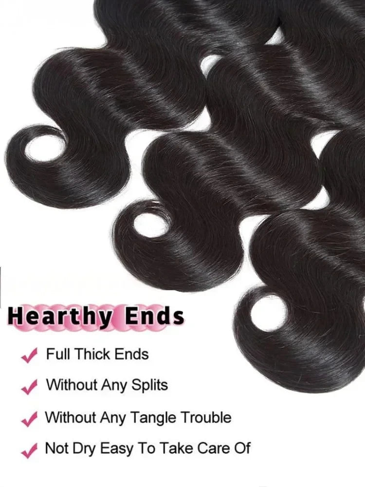 Brazilian Raw Body Wave Human Hair Extensions