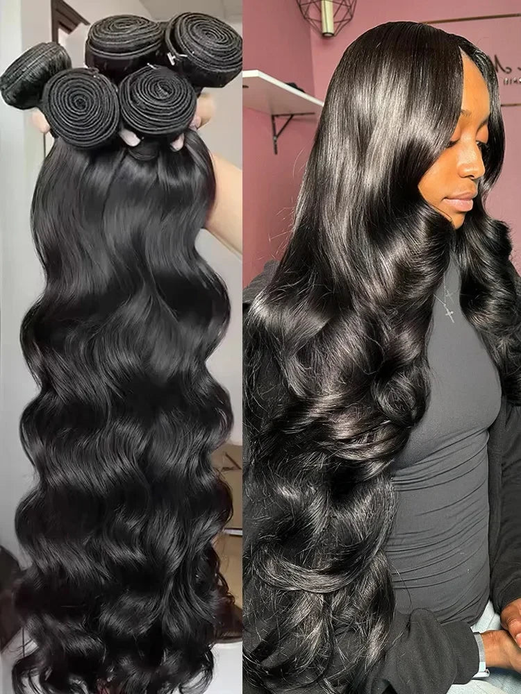 Brazilian Raw Body Wave Human Hair Extensions