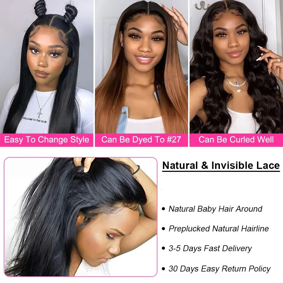 Straight Remy Human Hair Lace Wig