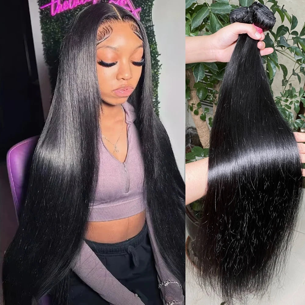 Bone Straight Indian Raw Hair Bundles