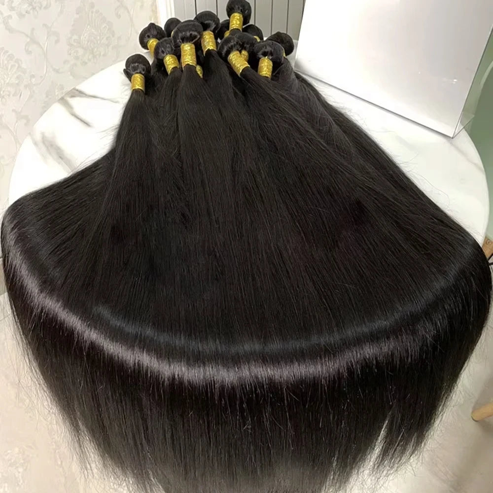 Bone Straight Indian Raw Hair Bundles