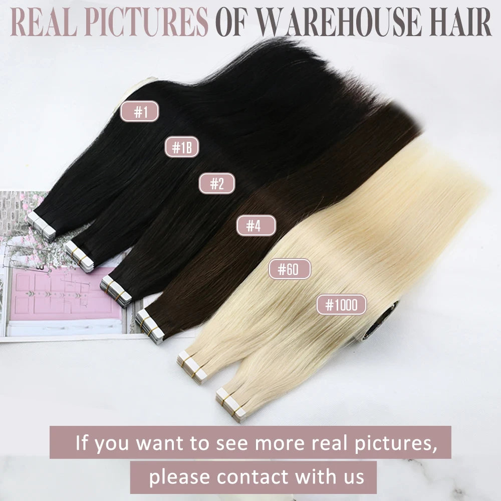 Remy Human Hair Tape Extensions