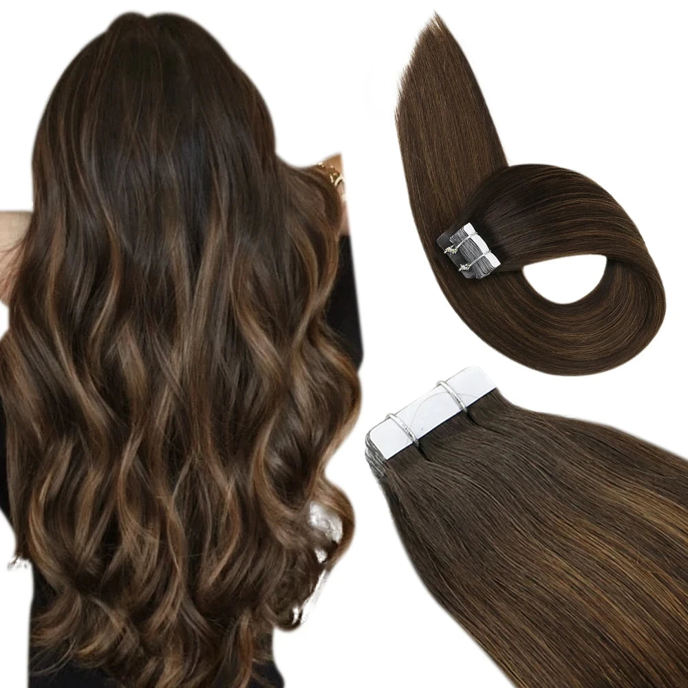 Remy Human Hair Tape Extensions
