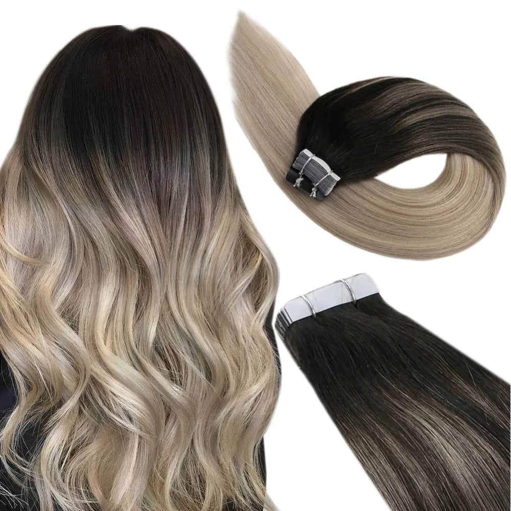 Remy Human Hair Tape Extensions