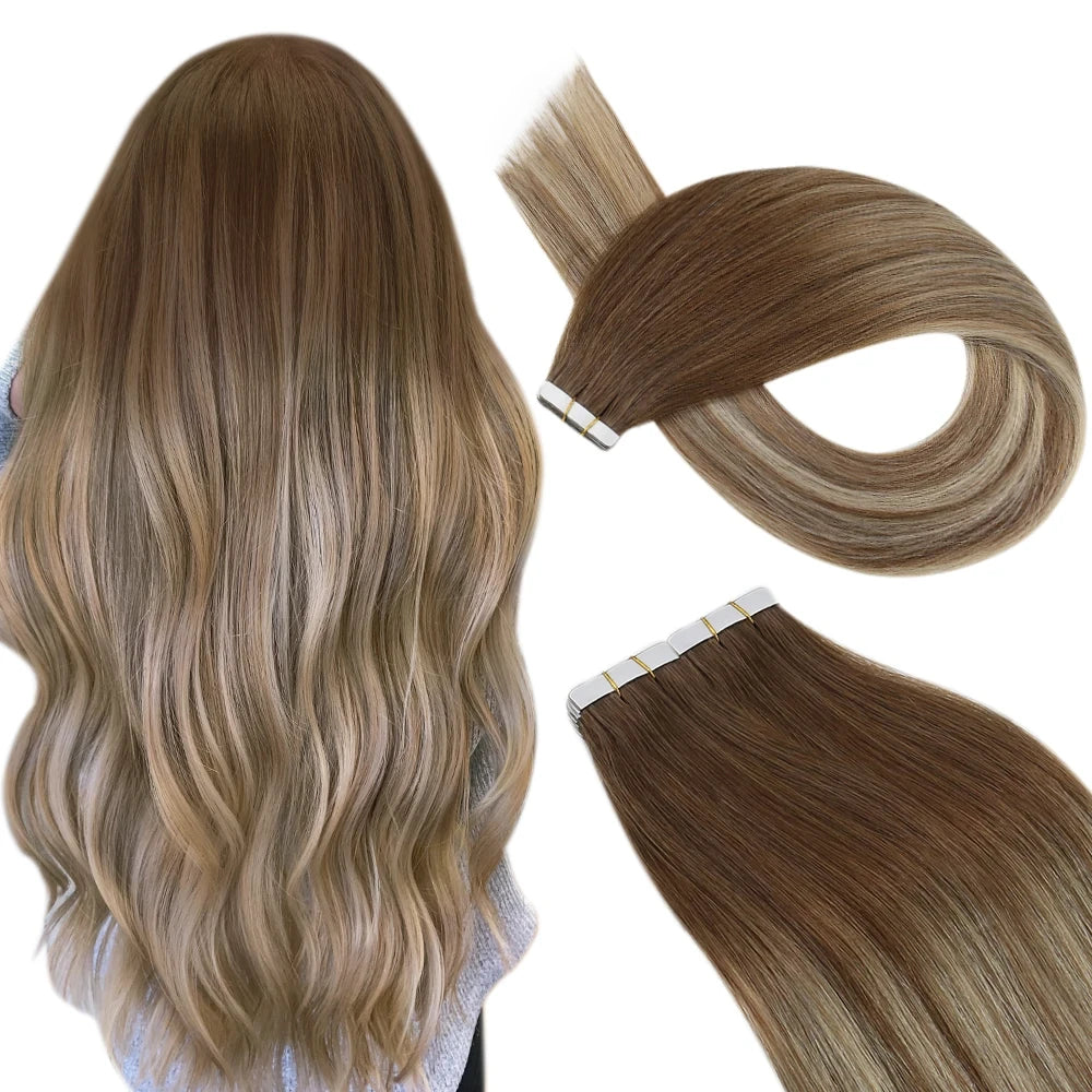 Remy Human Hair Tape Extensions