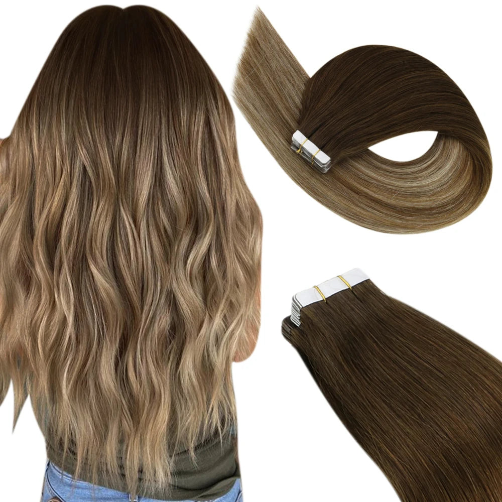 Remy Human Hair Tape Extensions