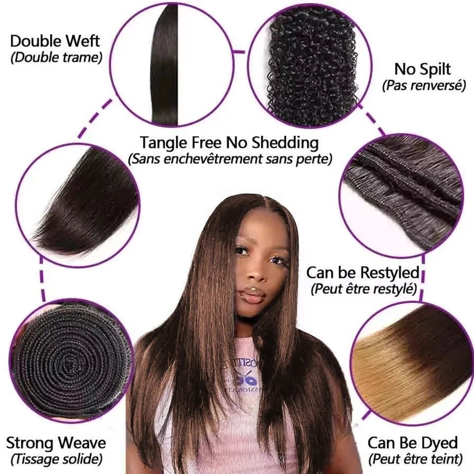 Chocolate Brown Human Hair Bundles