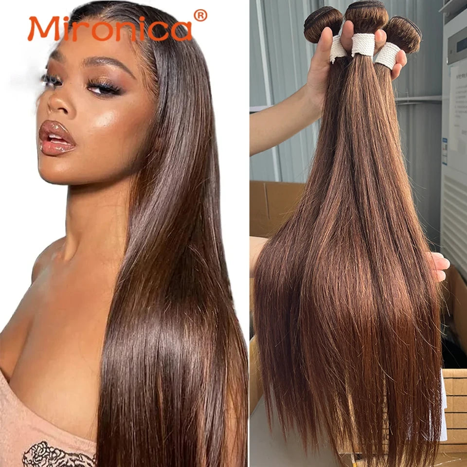 Chocolate Brown Human Hair Bundles