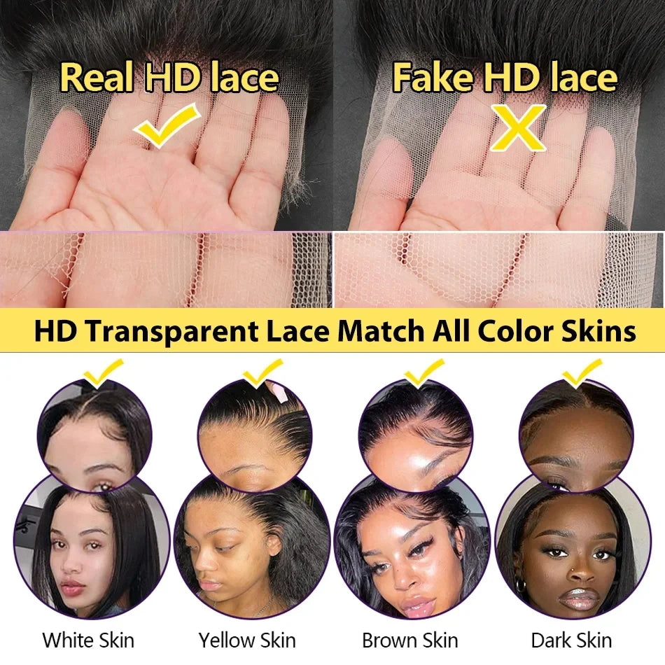 Natural Human Hair Lace Front Wig