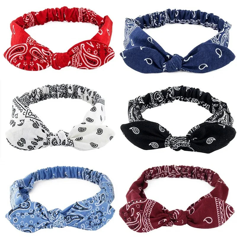 Boho Elastic Cross Knot Headband