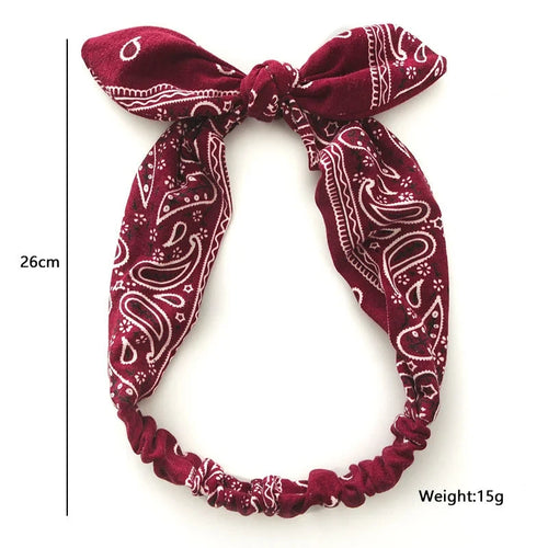 Boho Elastic Cross Knot Headband