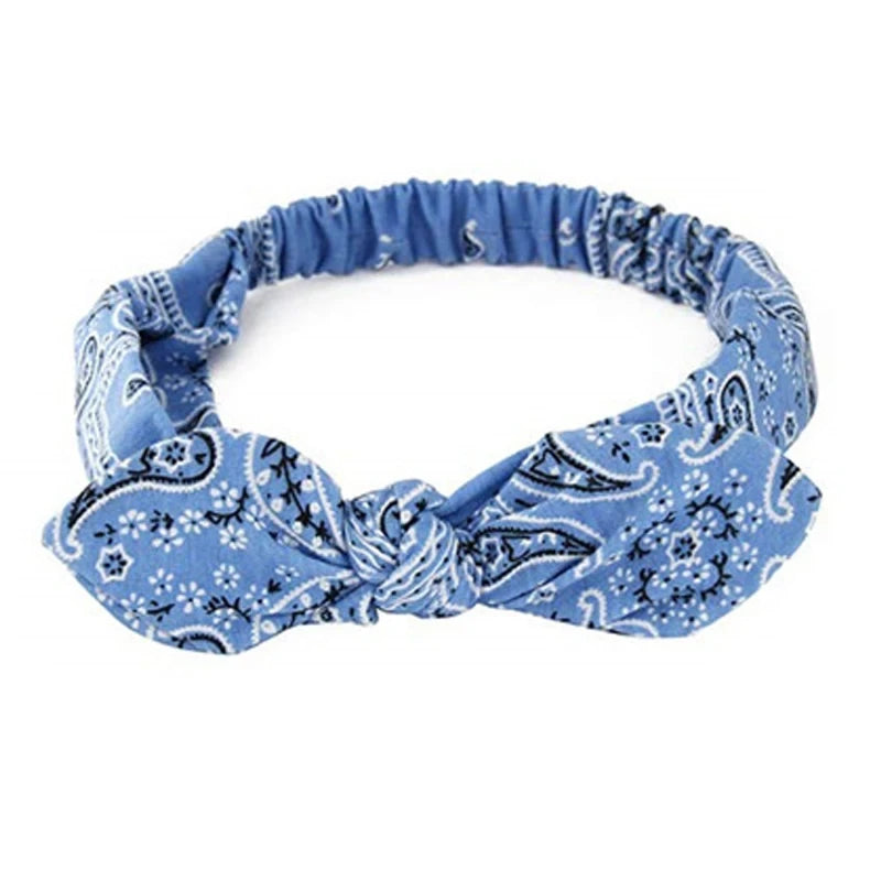 Boho Elastic Cross Knot Headband