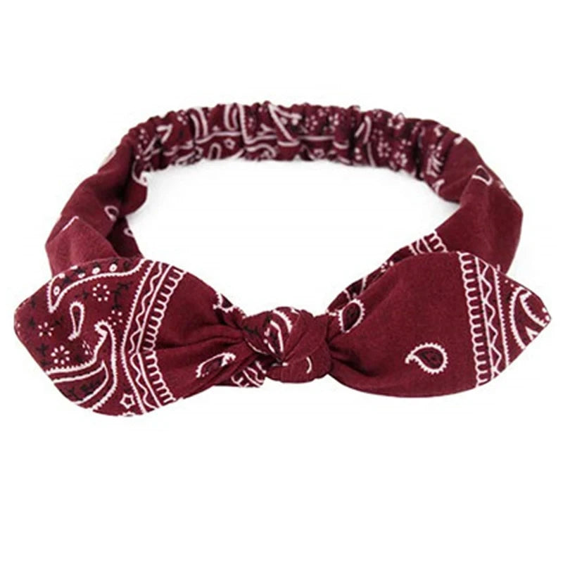 Boho Elastic Cross Knot Headband