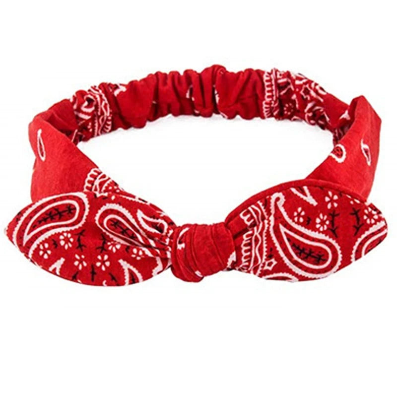 Boho Elastic Cross Knot Headband