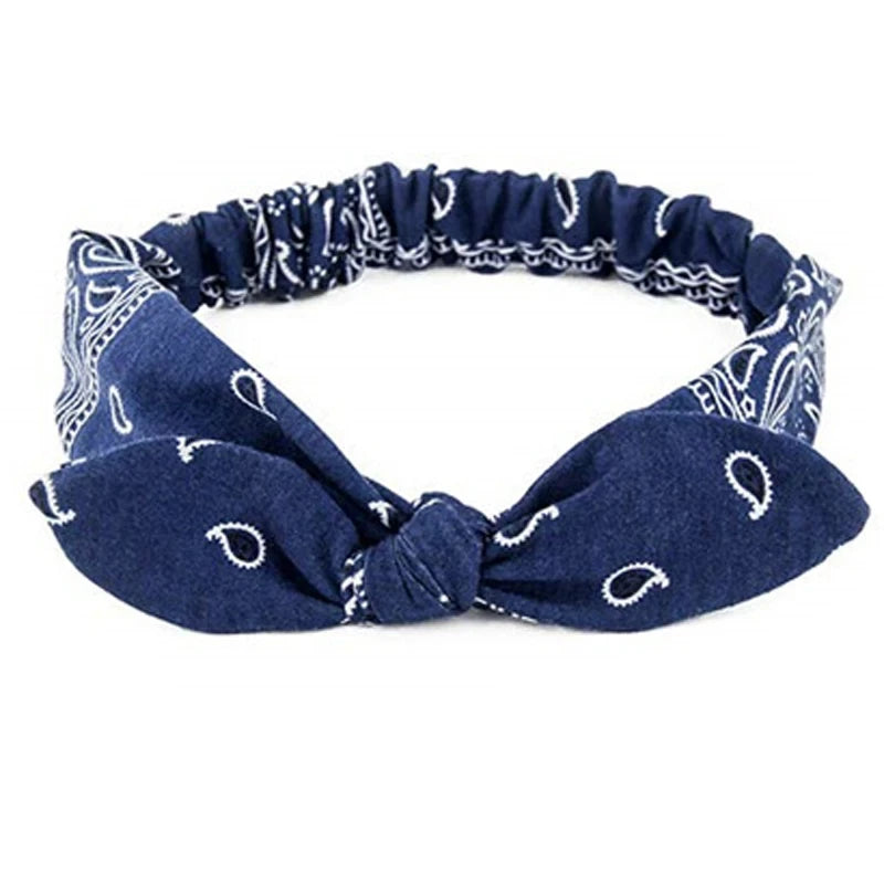 Boho Elastic Cross Knot Headband