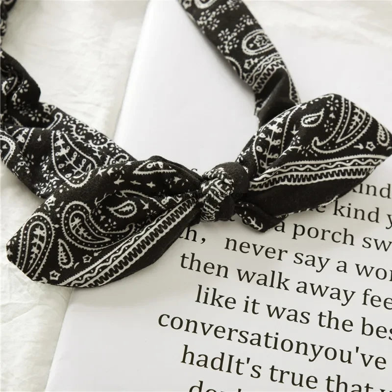 Boho Elastic Cross Knot Headband
