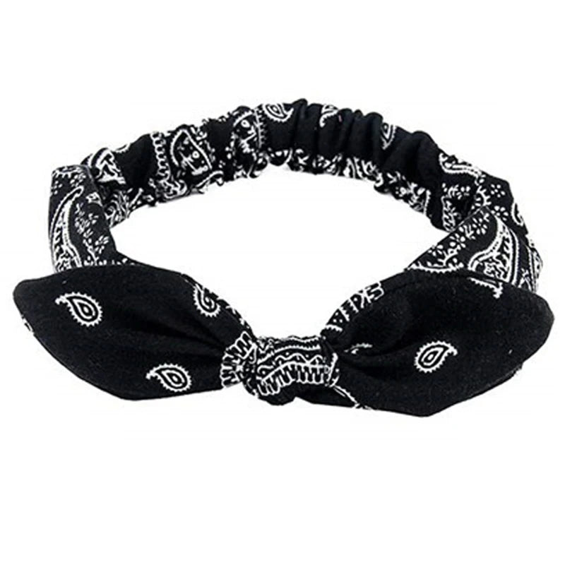 Boho Elastic Cross Knot Headband