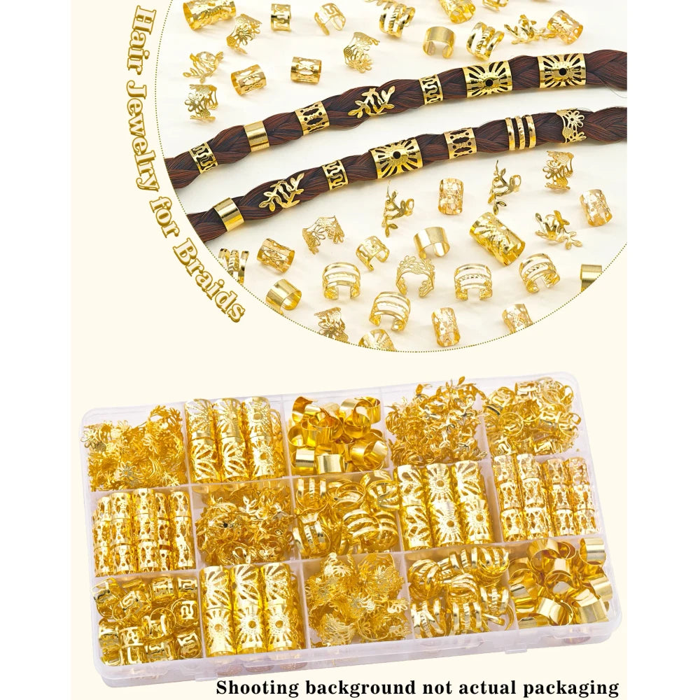 Vintage Golden Alloy Hair Jewelry