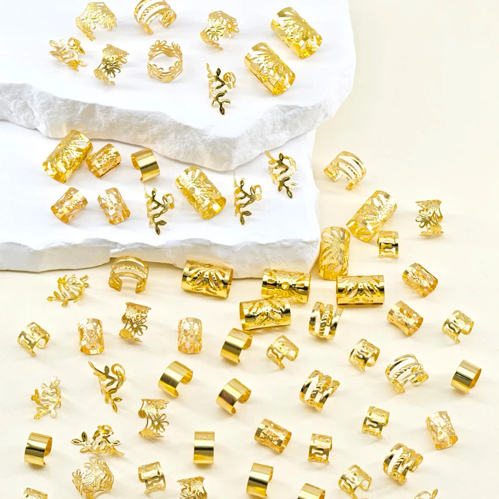 Vintage Golden Alloy Hair Jewelry