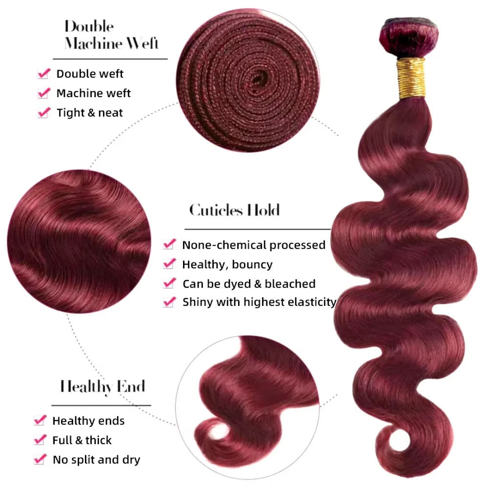 Remy Human Hair Body Wave Bundles