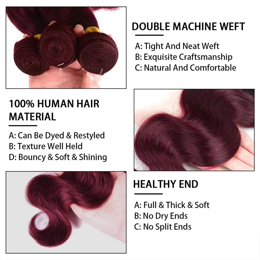 Remy Human Hair Body Wave Bundles