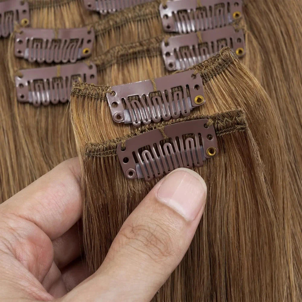 Chestnut Brown Human Hair Extensions