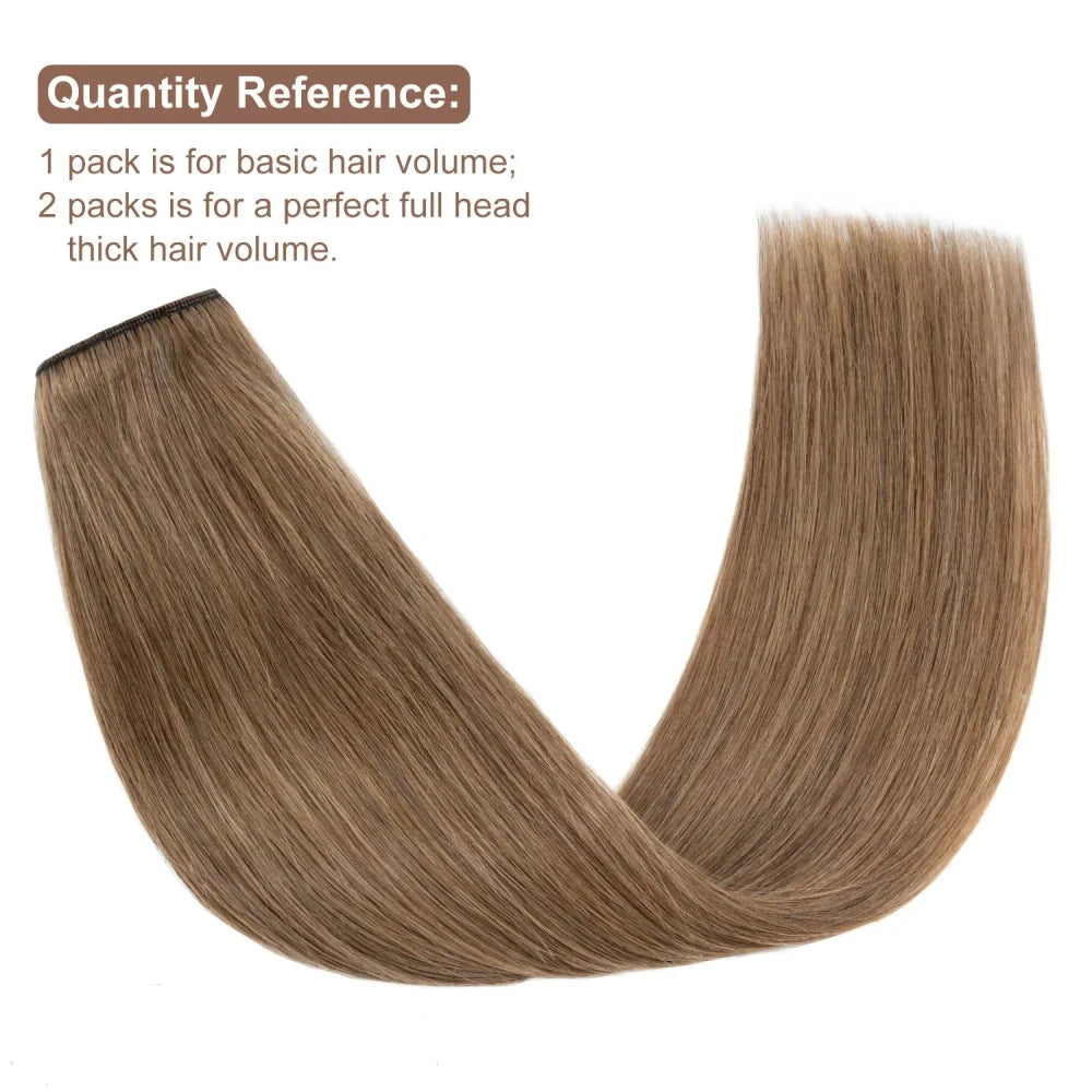 Chestnut Brown Human Hair Extensions