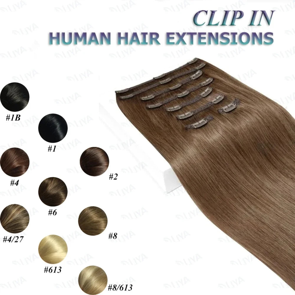 Chestnut Brown Human Hair Extensions