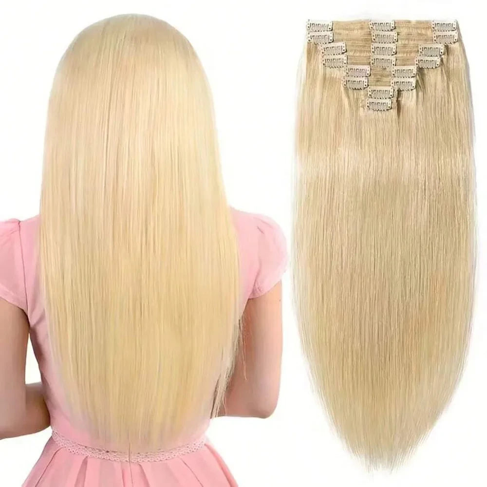Real Human Hair Clip-In Extensions