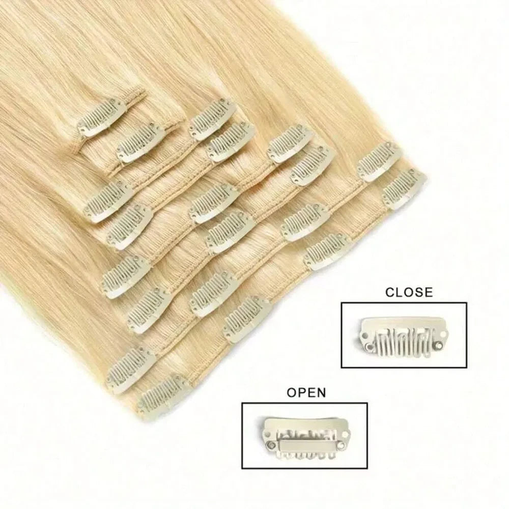 Real Human Hair Clip-In Extensions