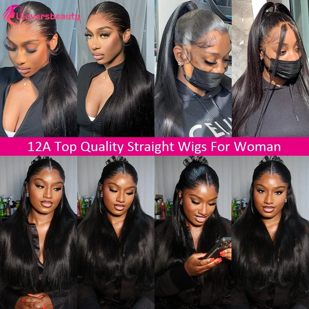 Straight Brazilian Human Hair Lace Wig