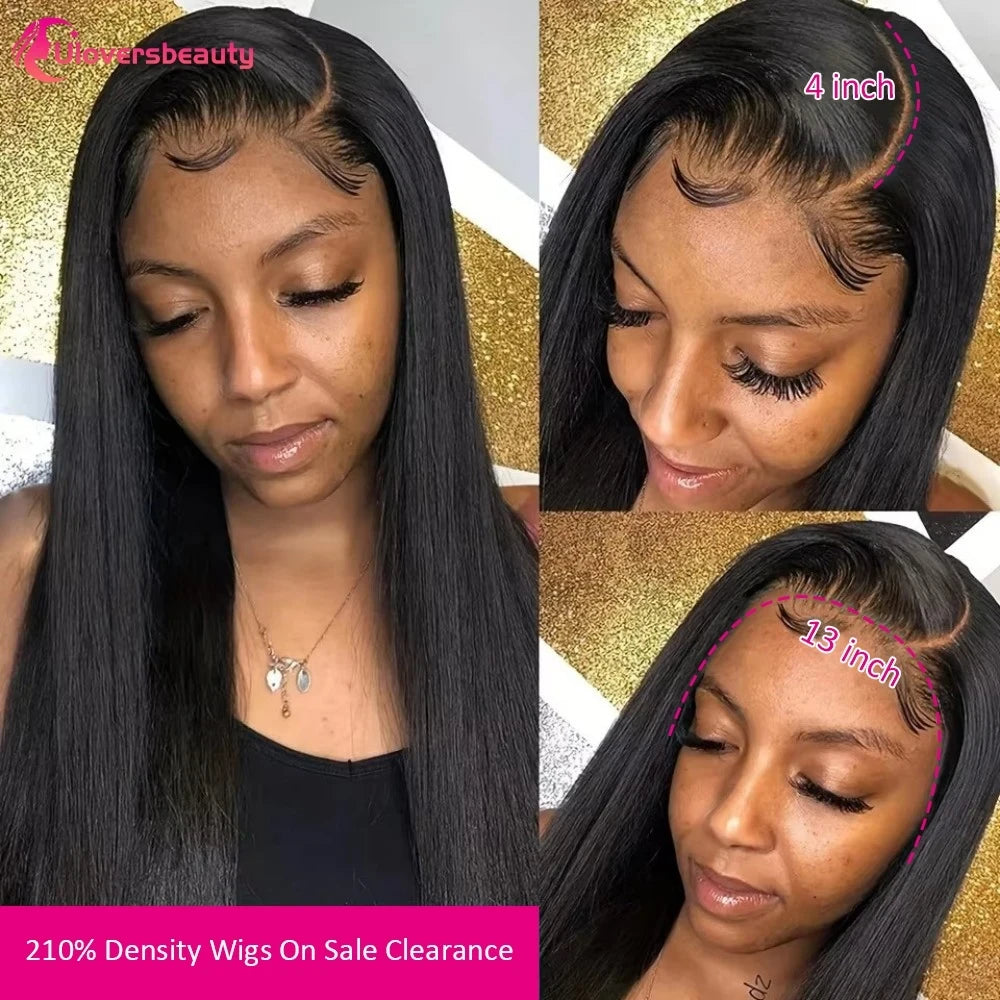 Straight Brazilian Human Hair Lace Wig
