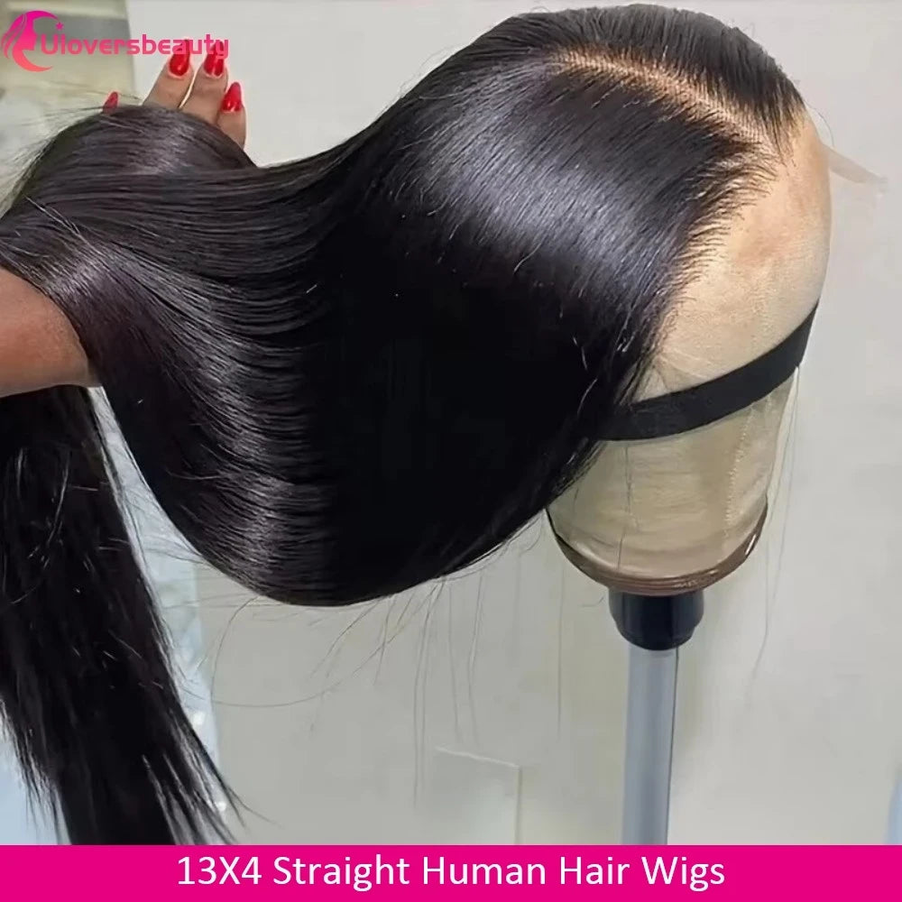 Straight Brazilian Human Hair Lace Wig