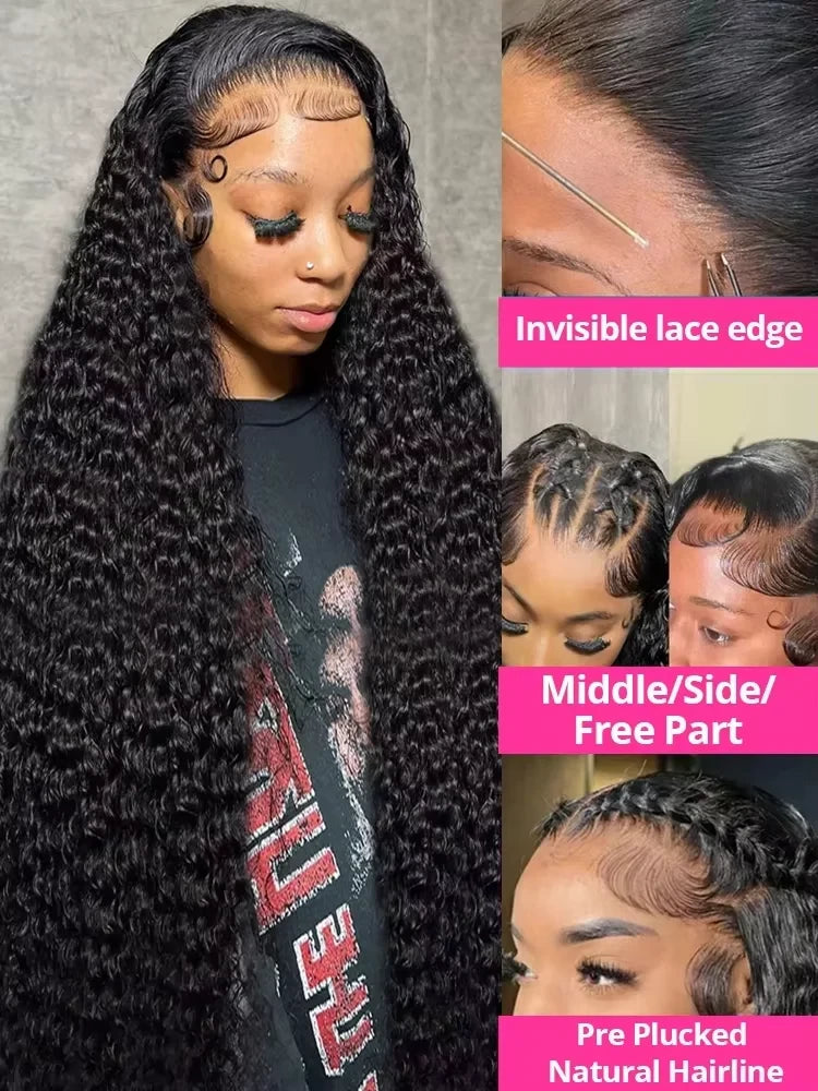 Deep Wave Human Hair Lace Wig
