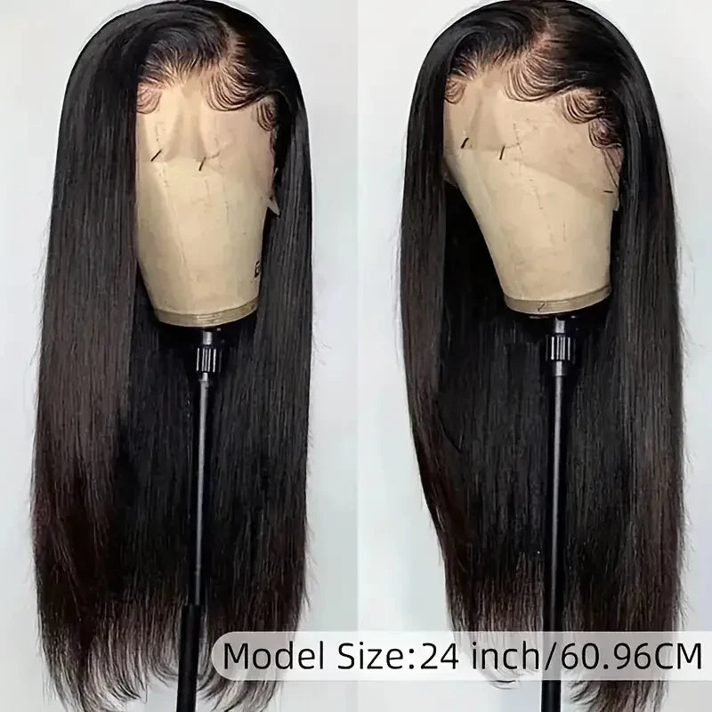 Straight Blonde Human Hair Lace Front Wig