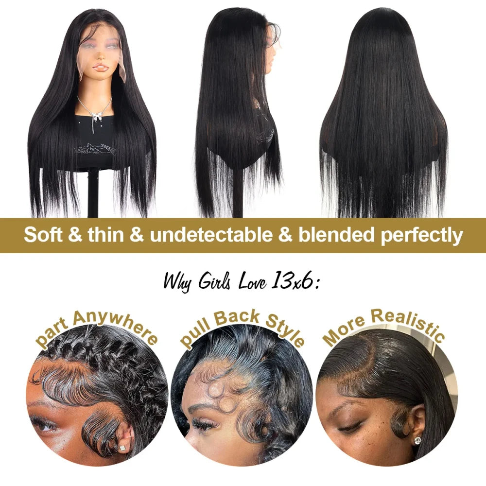 Straight Raw Human Hair Lace Frontal Wig