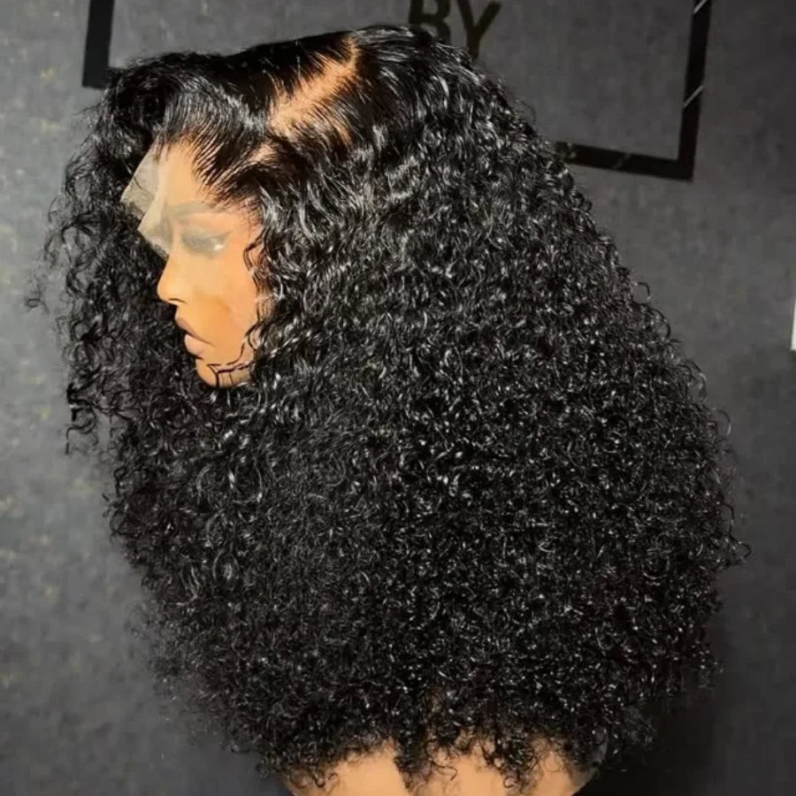 Short Curly Human Hair Lace Frontal Wig