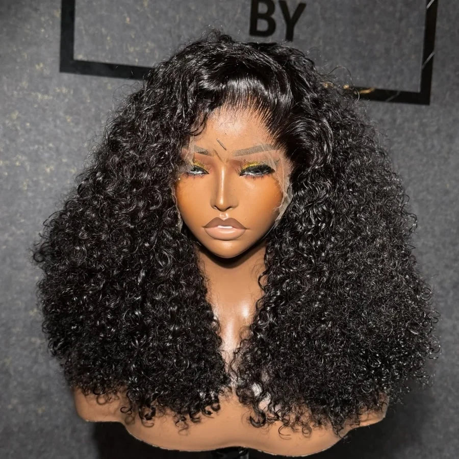 Short Curly Human Hair Lace Frontal Wig